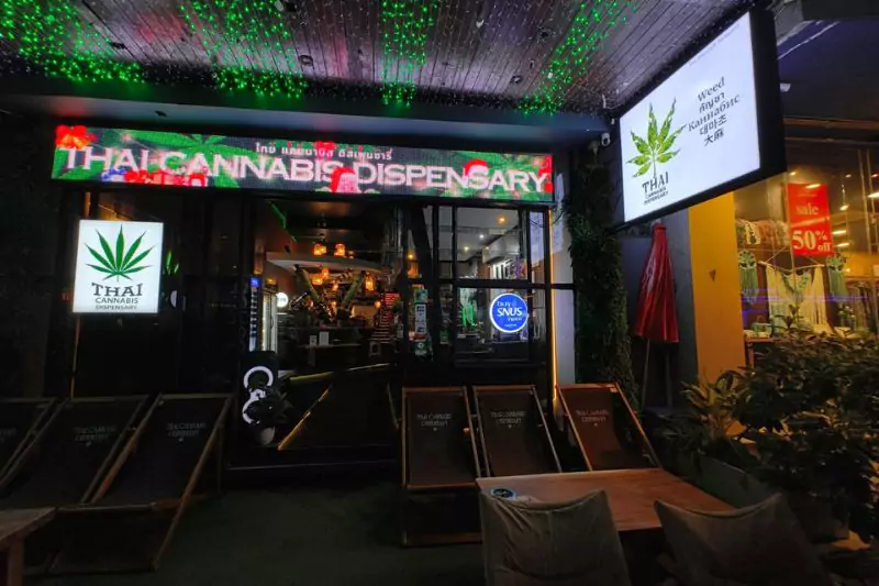 Thai cannabis dispensary in Bangkok that also sells nicotine pouches and snus.